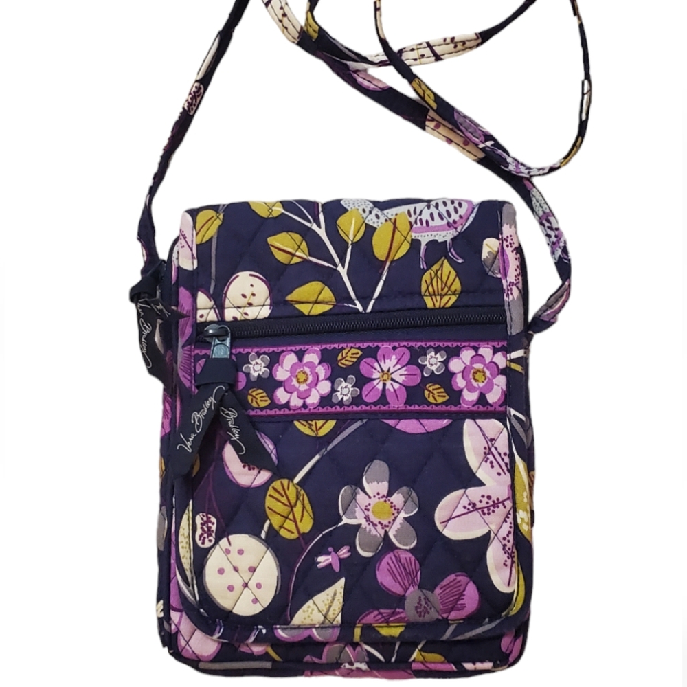 Vera Bradley Mini Hipster Floral Nightingale EUC